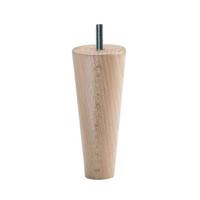 Meubelpoot conisch 5,5 bij 5,5 cm en hoogte 12 cm van massief hout (M8) - thumbnail