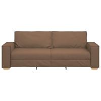 3-zitsbank Bruin 180 cm Stof - thumbnail