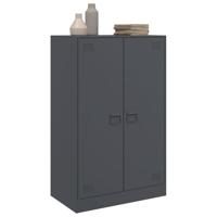 Dressoir 67x39x107 cm staal antracietkleurig - thumbnail