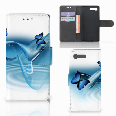 Sony Xperia X Compact | Telefoonhoesje | Met pasjeshouder | Vlinders