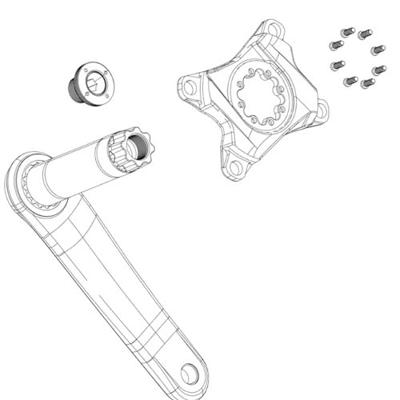 SRAM kettingrand "bash guard xx" chain guard ring bash guard xx 30t
