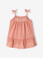 Geborduurde babyjurk rozen - thumbnail