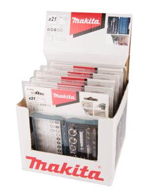 Makita B-54081 B-54081 Dopsleutelset 1/4 21-delig