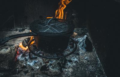 The Windmill onderzetter Trivet 23 cm staal 265 gram zwart