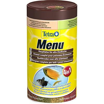 Tetra Menu 4 in 1 Compleet Tropisch Visvoer - 250ml voor Vitaliteit & Kleurversterking
