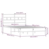 Bedframe zonder matras hout sonoma eikenkleurig 120x190 cm - thumbnail