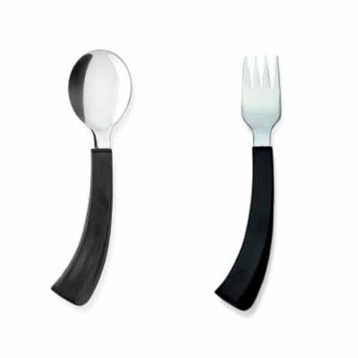 Amefa bestek set 2 delig gebogen rechts lepel en vork