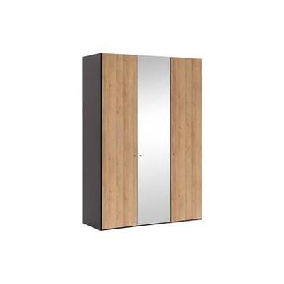 Goossens Kledingkast Easy Storage Ddk, Kledingkast 153 cm breed, 220 cm hoog, 2x draaideur en 1x spiegel draaideur midden Goossens Kledingkast Easy Storage Ddk, Kledingkast 153 cm breed, 220 cm hoog, 2x draaideur en 1x spiegel draaideur midden