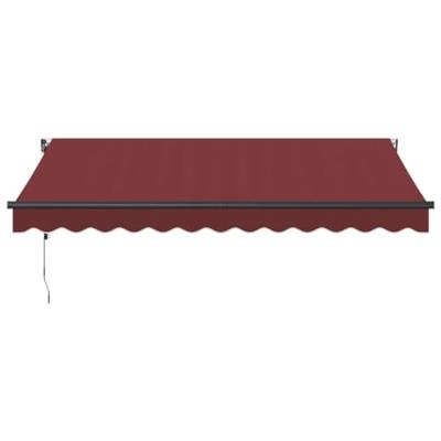 Luifel automatisch uittrekbaar 350x250 cm bordeauxrood
