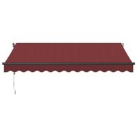 Luifel automatisch uittrekbaar 350x250 cm bordeauxrood - thumbnail