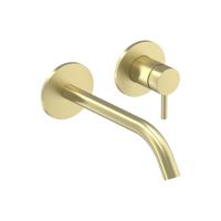 Inbouw Wastafelmengkraan IVY Bond 2-gats Coldstart Geborsteld Mat Goud PVD - thumbnail