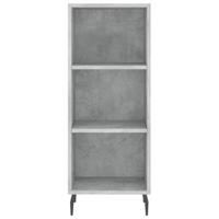 Dressoir 34,5x32,5x90 cm bewerkt hout betongrijs - thumbnail