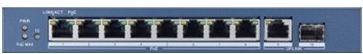 Hikvision Digital Technology DS-3E0510P-E netwerk-switch Unmanaged Gigabit Ethernet (10/100/1000) Power over Ethernet (PoE) Blauw