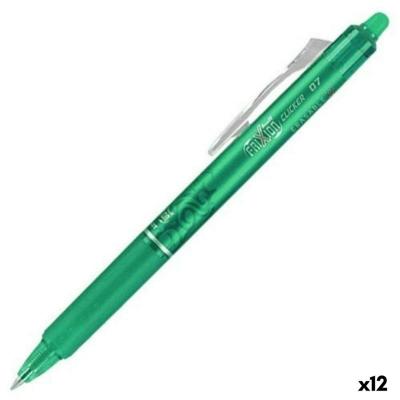 Rollerpen PILOT friXion clicker medium groen | 12 stuks