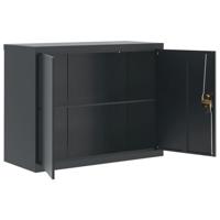 Archiefkast 90x40x70 cm staal antracietkleurig - thumbnail