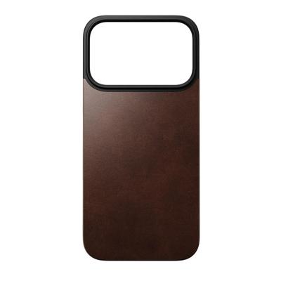 Nomad magnetische Horween lederen back iPhone 17 Pro - Rustic Brown Nomad magnetische Horween lederen back iPhone 17 Pro - Rustic Brown