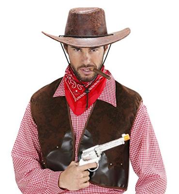 Cowboy hoed lederlook bruin new