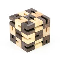 Houten Rubiks Kubus (9 cm) - thumbnail