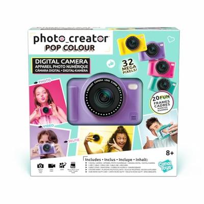 Canal Toys - Photo Creator - Pop Digitale Camera Kleur Paars - Inclusief 32GB SD-kaart