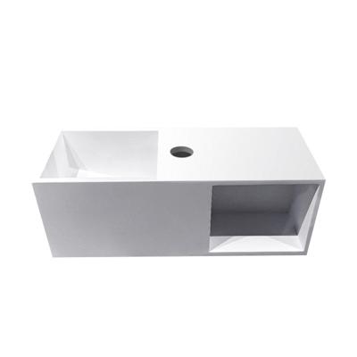 Fontein BWS Jolie 54x20cm met Nis Solid Surface Mat Wit