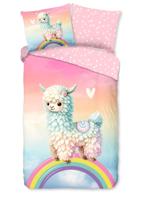 Good Morning Kinderdekbedovertrek "Lama" - Multi - (140x200/220 cm) - Katoen - thumbnail