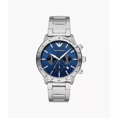 Emporio Armani blauwe wijzerplaat HerenhorlogeAR11306