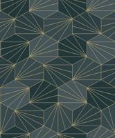 Dutch Wallcoverings Behang Galactik Dessin Groen/Goud L949-01 - thumbnail