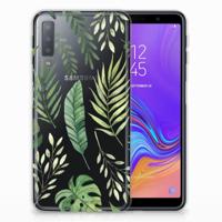 Samsung Galaxy A7 (2018) | TPU Case | Leaves - thumbnail