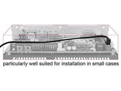 Delock Kabel SATA Flexi 6 Gb/s 10cm zwart metaal