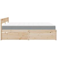 Bed met lades en matras massief grenenhout 200x200 cm - thumbnail