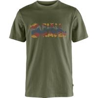 Fjallraven Multicolor Logo T-shirt Heren Laurel Green XL - thumbnail