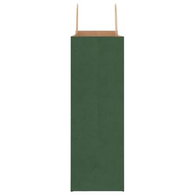 VidaXL Papieren zakken 250 st met hengsels 45x17x48 cm groen