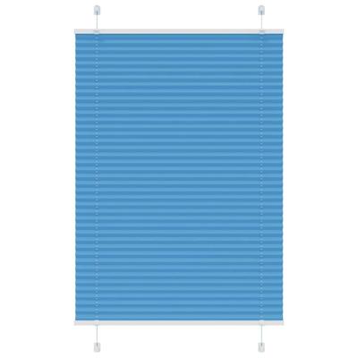 VidaXL Plissé rolgordijn 85x150 cm stofbreedte 84,4 cm polyester blauw