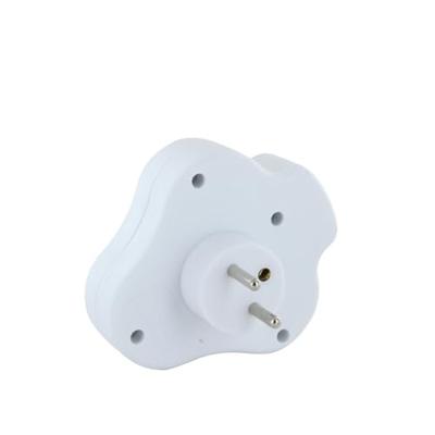 Domino 3x16A - CHACON - Driehoek met schakelaar - Wit