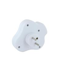 Domino 3x16A - CHACON - Driehoek met schakelaar - Wit - thumbnail