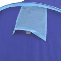 VidaXL Tent 4-persoons marineblauw en lichtblauw - thumbnail