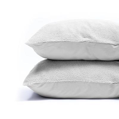 RoyalTextile - Teddy Kussenslopen Grijs - 2-pack - Default Title RoyalTextile - Teddy Kussenslopen Grijs - 2-pack - Default Title