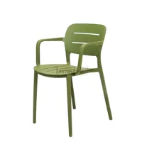 Tuinstoel Calpe Stapelbaar Groen Kunststof Stoel Buiten Tuin Vita - thumbnail