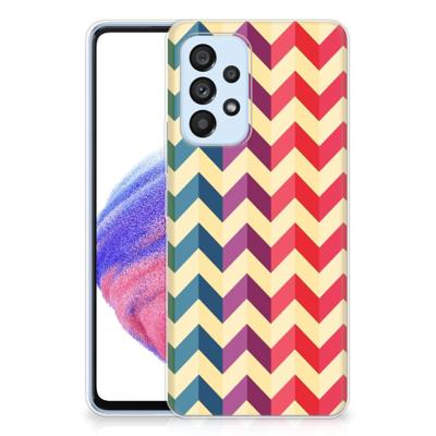 Samsung Galaxy A53 5G | TPU bumper | Zigzag Multi Color