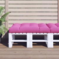 VidaXL Palletkussen 120x80x12 cm stof roze - thumbnail