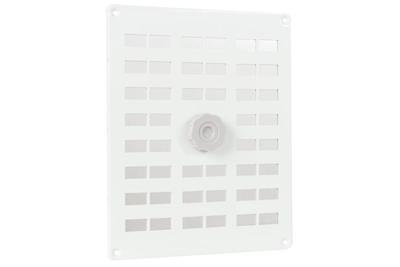 Nedco aluminium schuifrooster met gaas - 250x200mm - wit