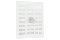 Nedco aluminium schuifrooster met gaas - 250x200mm - wit - thumbnail