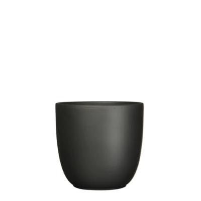 Mica Decorations bloempot Tusca rond 22,5x20 cm zwart mat Mica Decorations bloempot Tusca rond 22,5x20 cm zwart mat