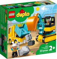 LEGO DUPLO Constructie 10931 Vrachtwagen en graaflaadmachine - thumbnail