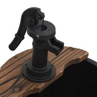 VidaXL Waterfontein met pomp 44,5x44,5x58 cm massief vurenhout - thumbnail