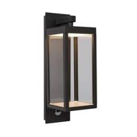Lucide CLAIRETTE - Wandlamp Binnen/Buiten - LED - 1x13W 3000K - IP54 - Beweging & dag/nacht sensor - Antraciet - thumbnail