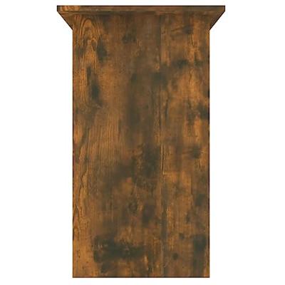 Bureau 80x45x74 cm bewerkt hout gerookt eikenkleurig Bureau 80x45x74 cm bewerkt hout gerookt eikenkleurig