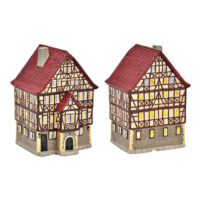 Lichthaus Bad Wimpfen van porselein, Kleurrijk (B/H/D) 12x18x12cm