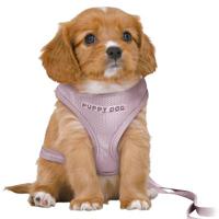 TRIXIE HONDENTUIG JUNIOR PUPPY SOFTTUIG MET RIEM LILA 36-50X1 CM / 2 MTR - thumbnail
