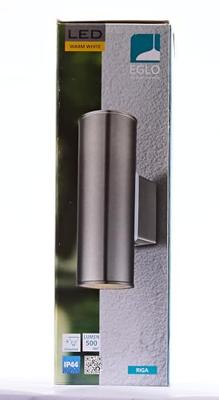 Eglo Riga wandlamp 20cm rvs